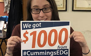 Cummings Employee Directed Giving Donates $1,000 to Ruth’s House